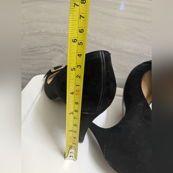 Ralph Lauren Collection Purple Label Black Kitten Heels Size: 9B - Picture 12 of 15